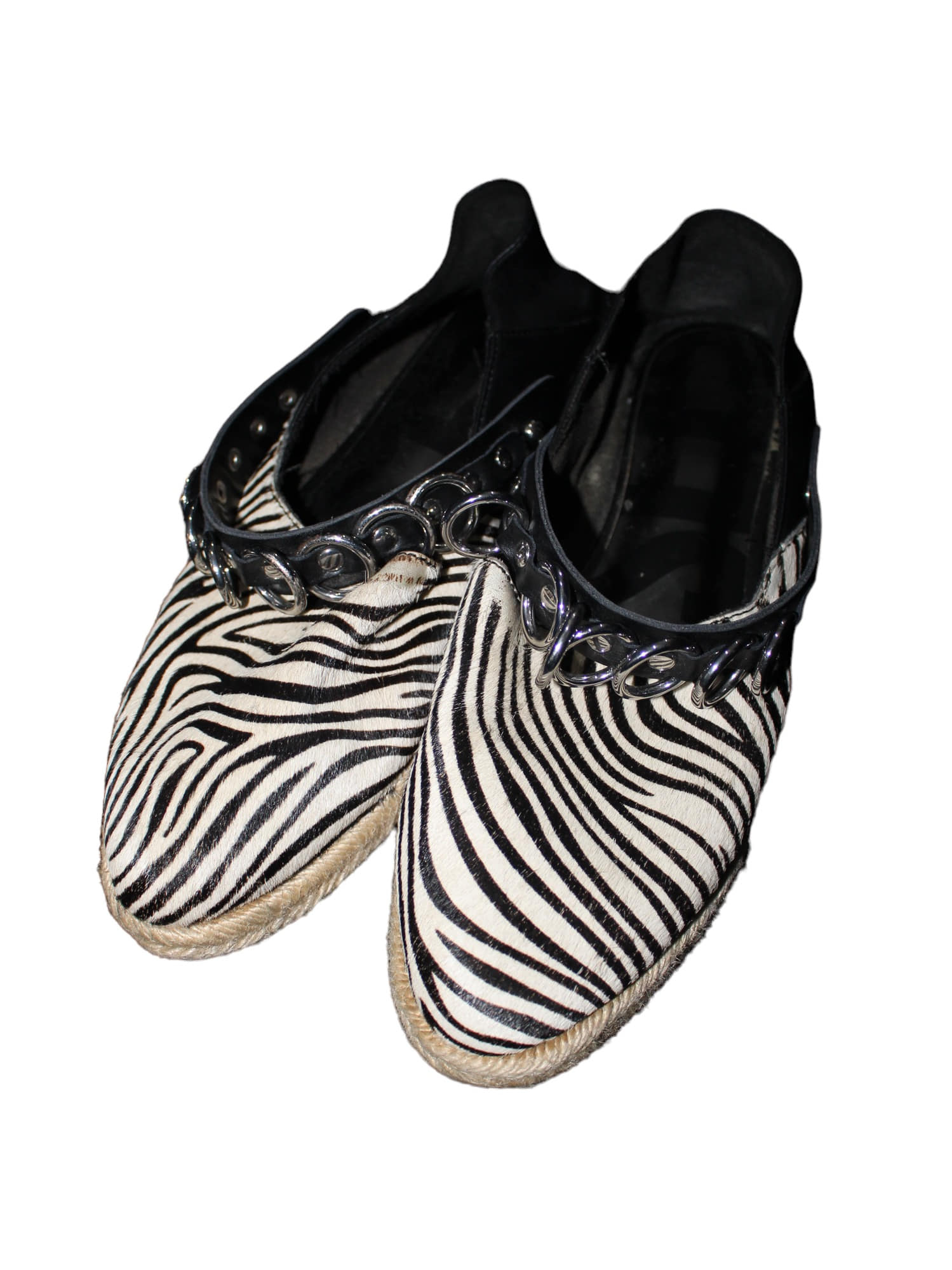 Diesel Zebra Pattern Flat Shoes EU 38