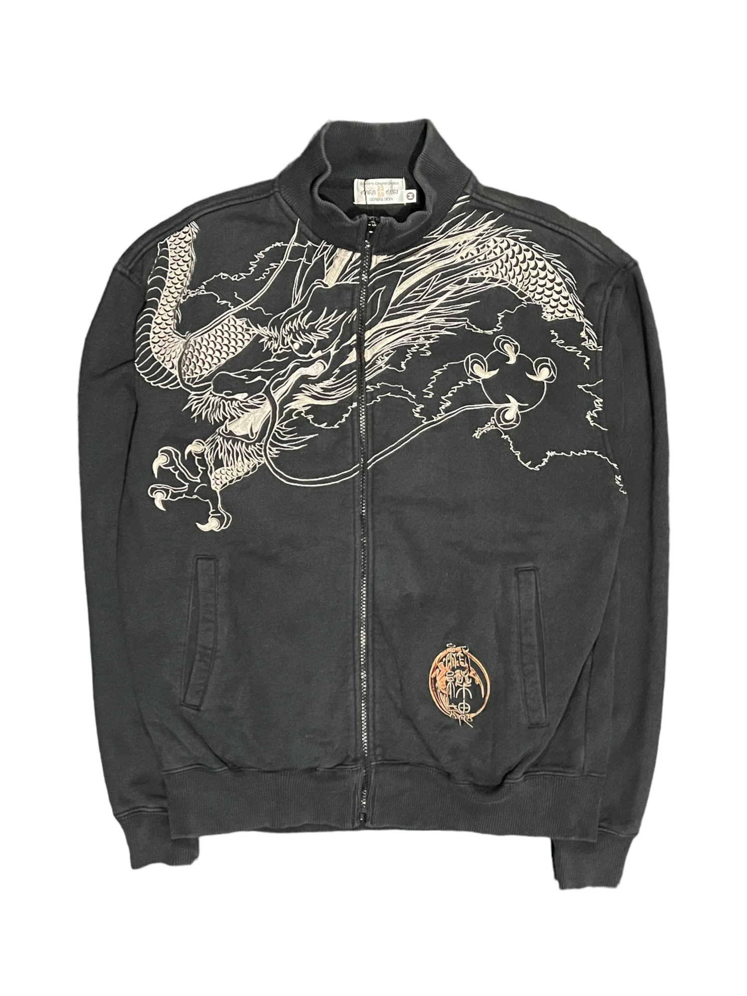KARAKURI TAMASHII 絡繰魂 Orienatal Dragon Overfit Embroidery Zipup Jacket M