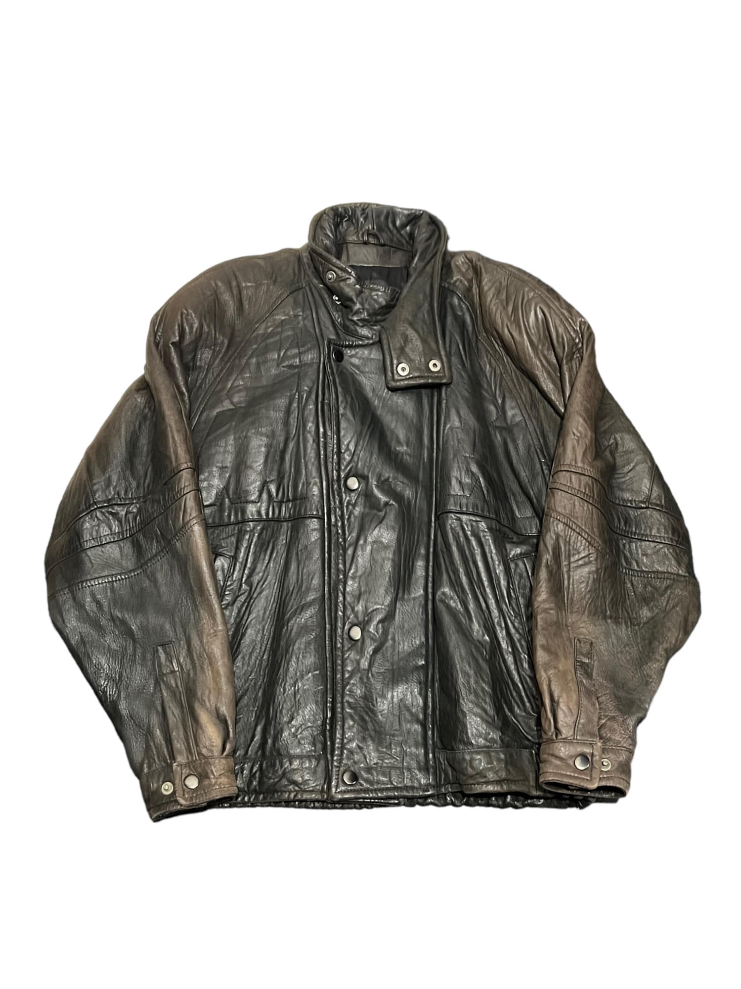 Vinatge Real Leather Overfit Bomber Jacket