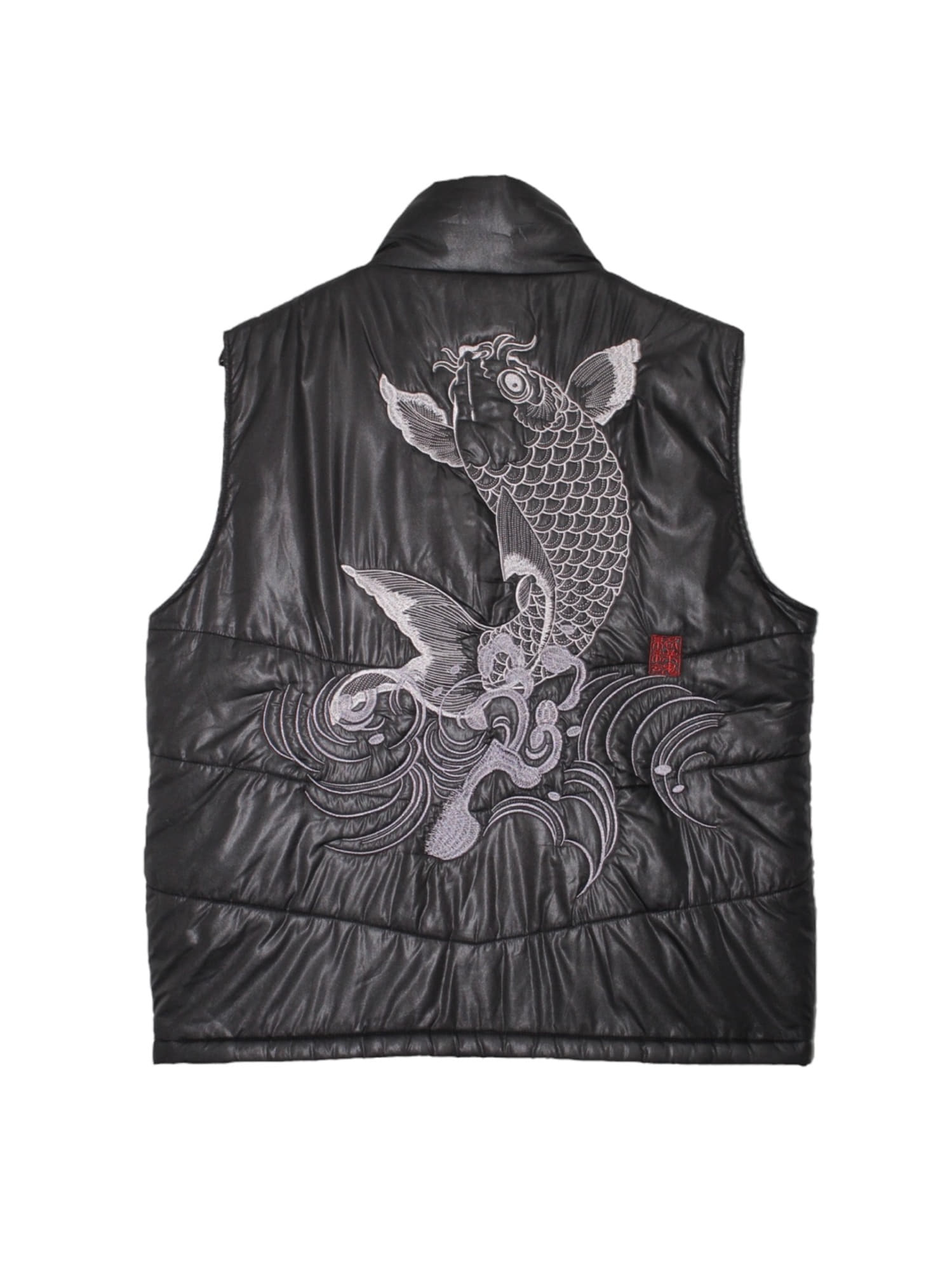KARAKURI TAMASHII 絡繰魂 Orienatal Embroidery Down Vest Jacket L