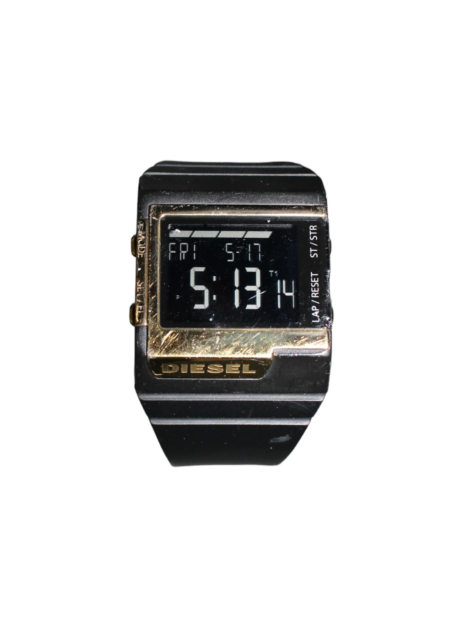 DIESEL Metal Watch (black &amp; gold)