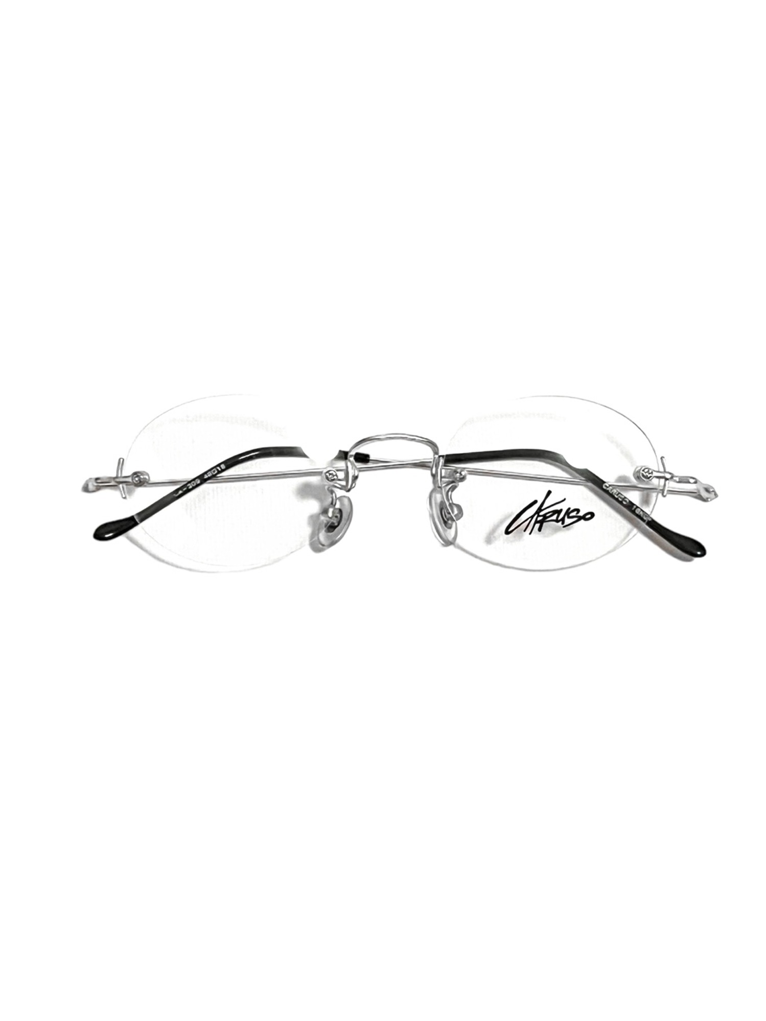 Vintage Thin Silver rimless Glasses
