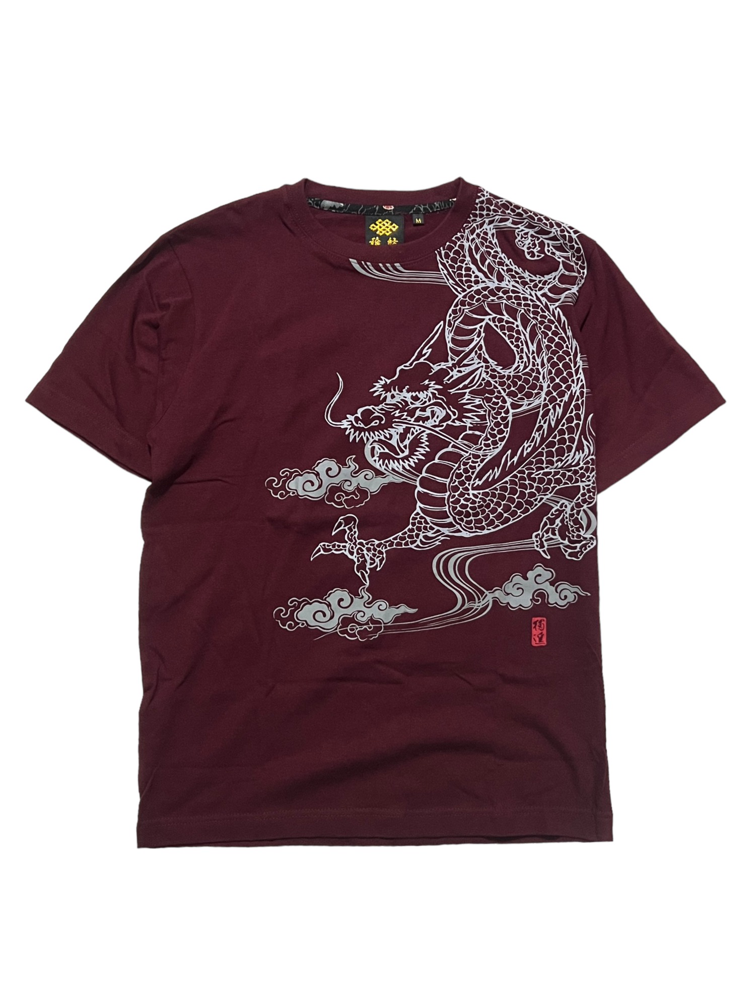 雅結 마사유 Oriental Dragon Printing Half T-shirts