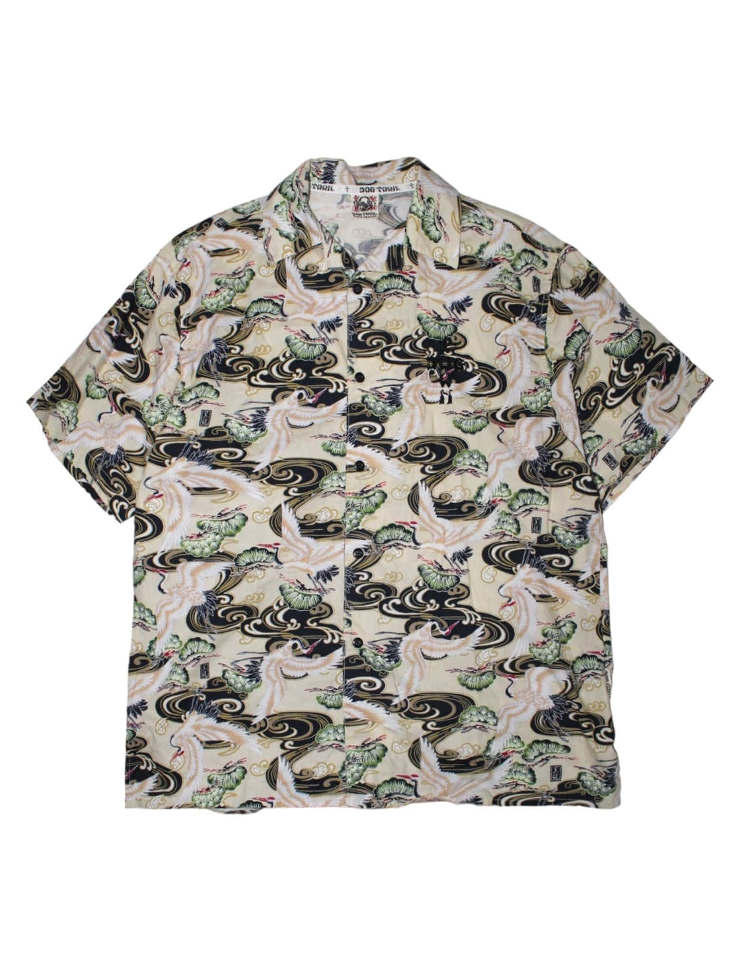 Dogtown Oriental Crane Pattern Shirts