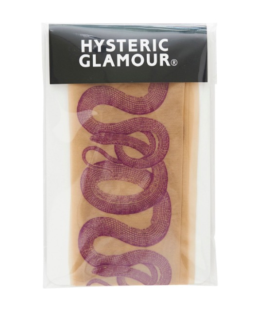 HYSTERIC GLAMOUR 히스테릭 글래머 스네이크 스타킹 ( Purple )