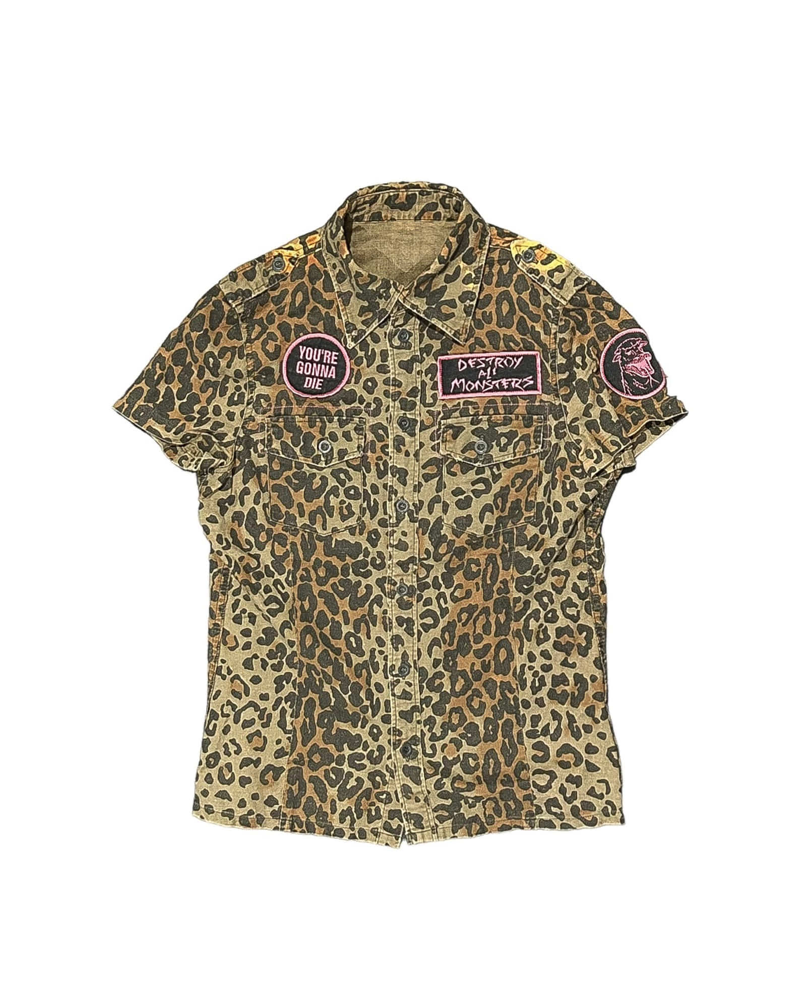 Hysteric Glamour Camouflage Half Shirt