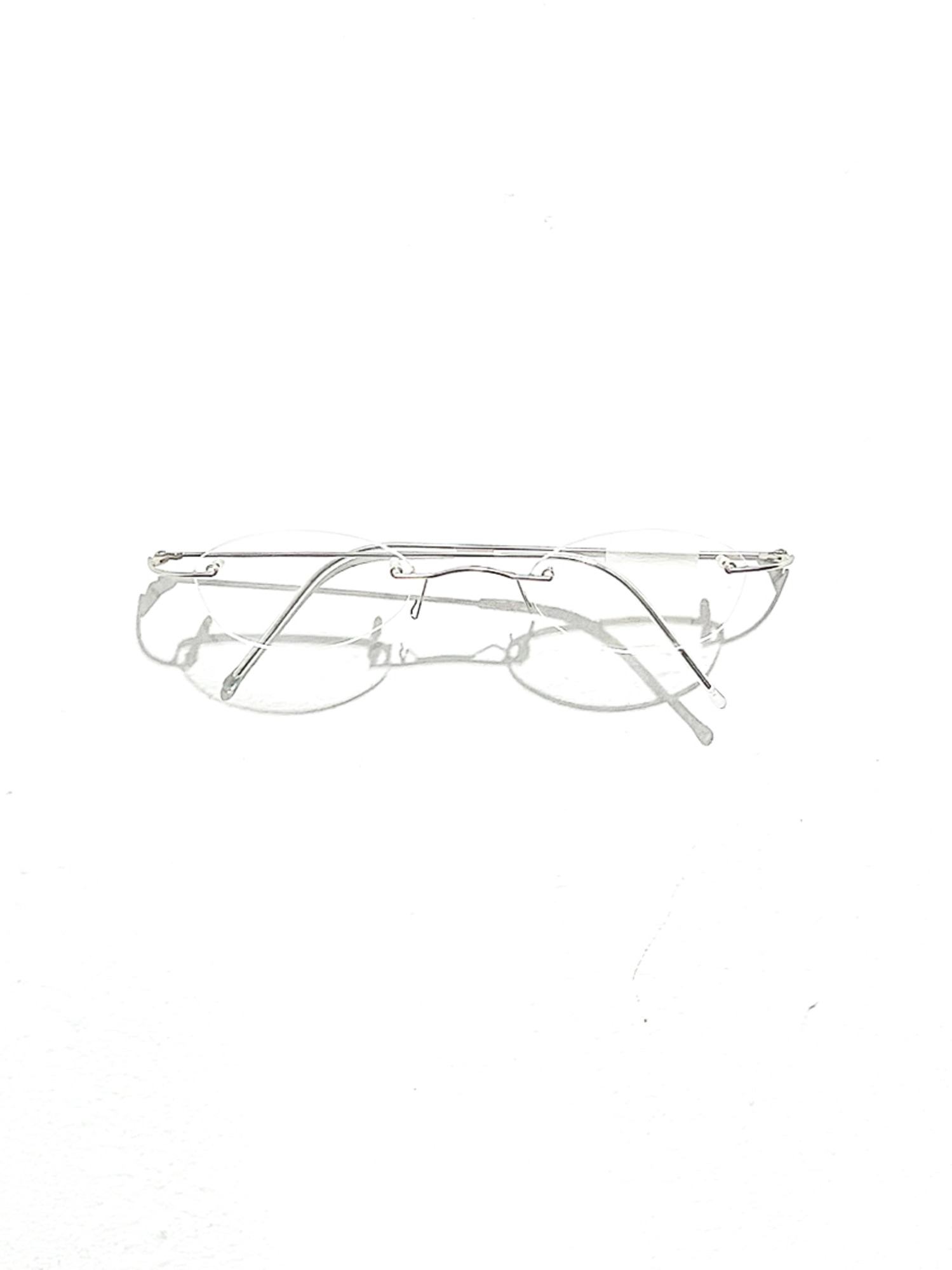 Vintage Transparency Rimless Glasses