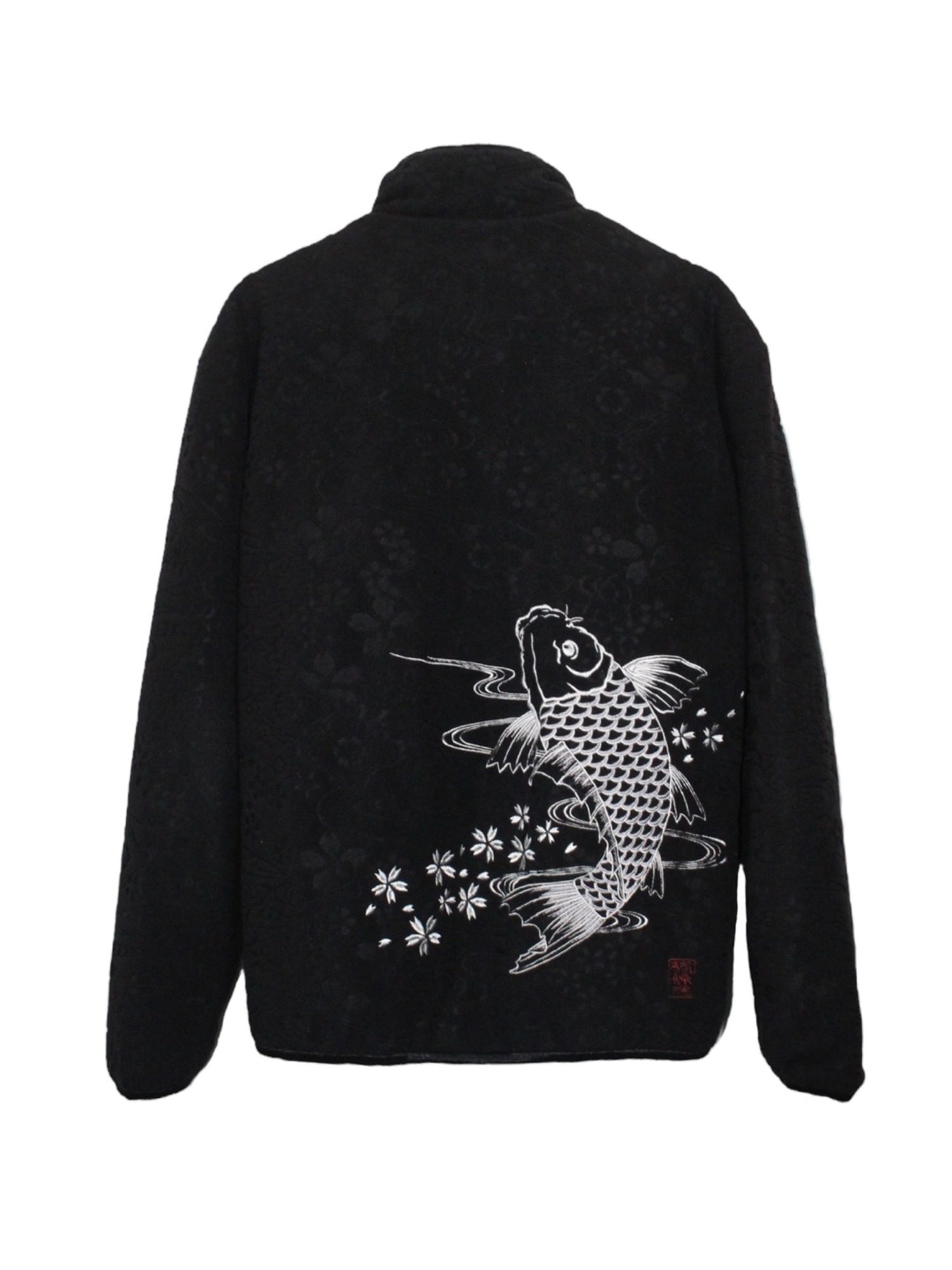 KARAKURI TAMASHII 絡繰魂 Silver Embroidery  Fleece Jacket - L