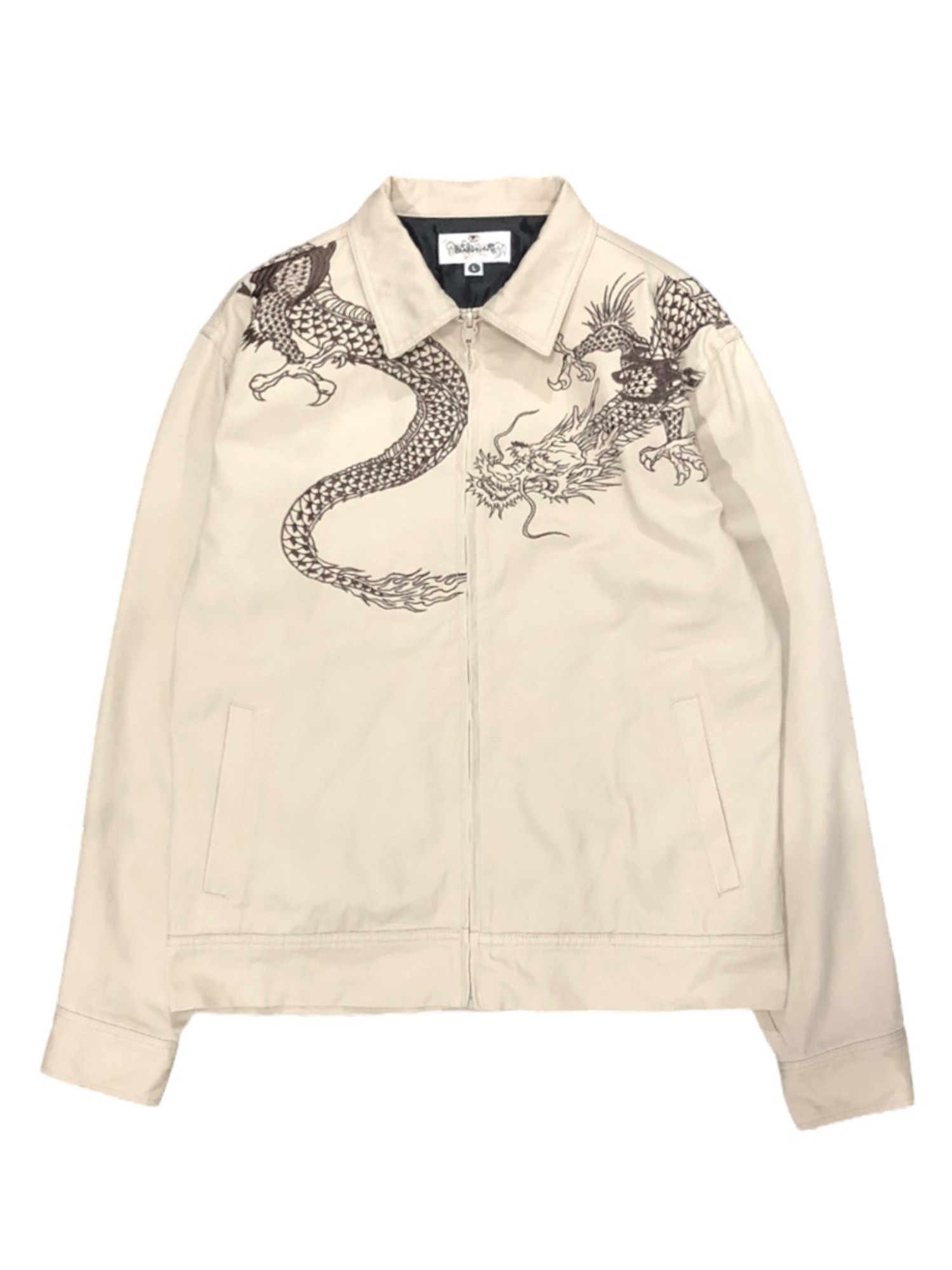 KARAKURI TAMASHII 絡繰魂 Orienatal Dragon Embroidery Zipup Jacket L