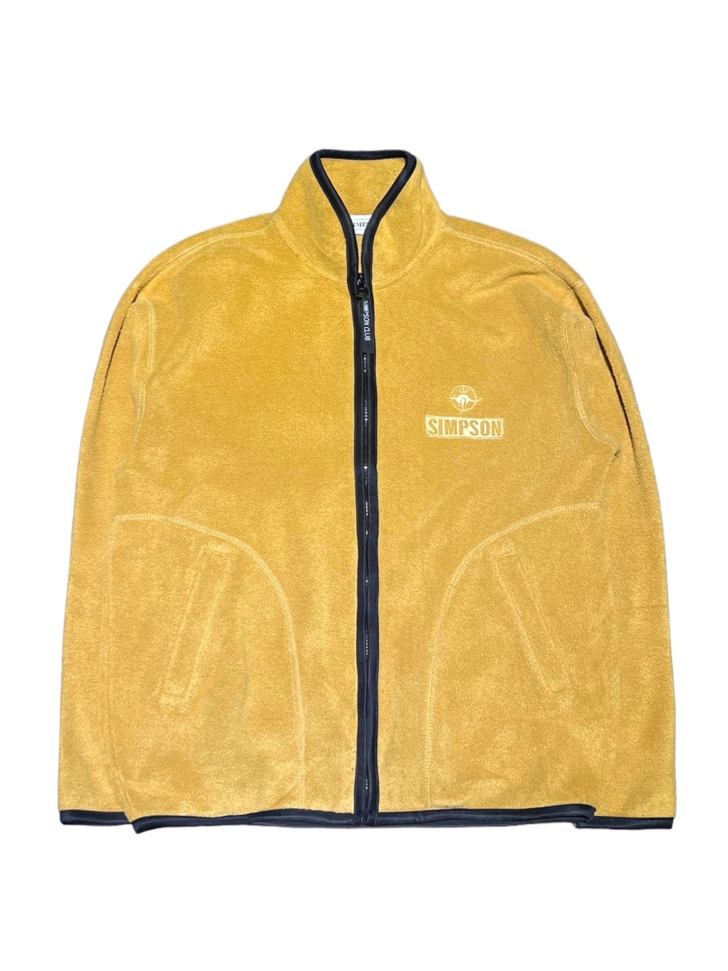 Simpson Sports Casual Yellow Fleece Jacket