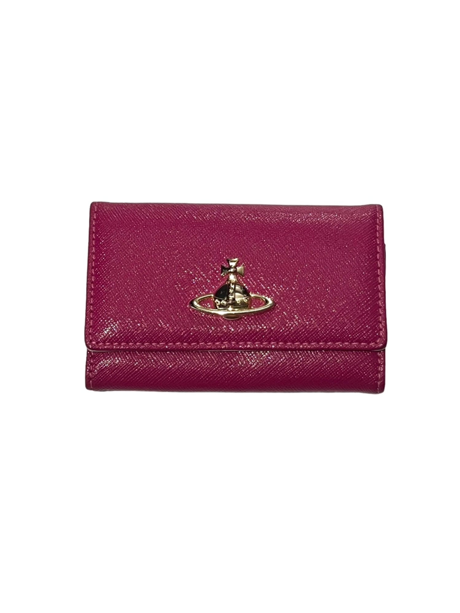 Vivienne Wsetwood Pink Leather Key Case Wallet