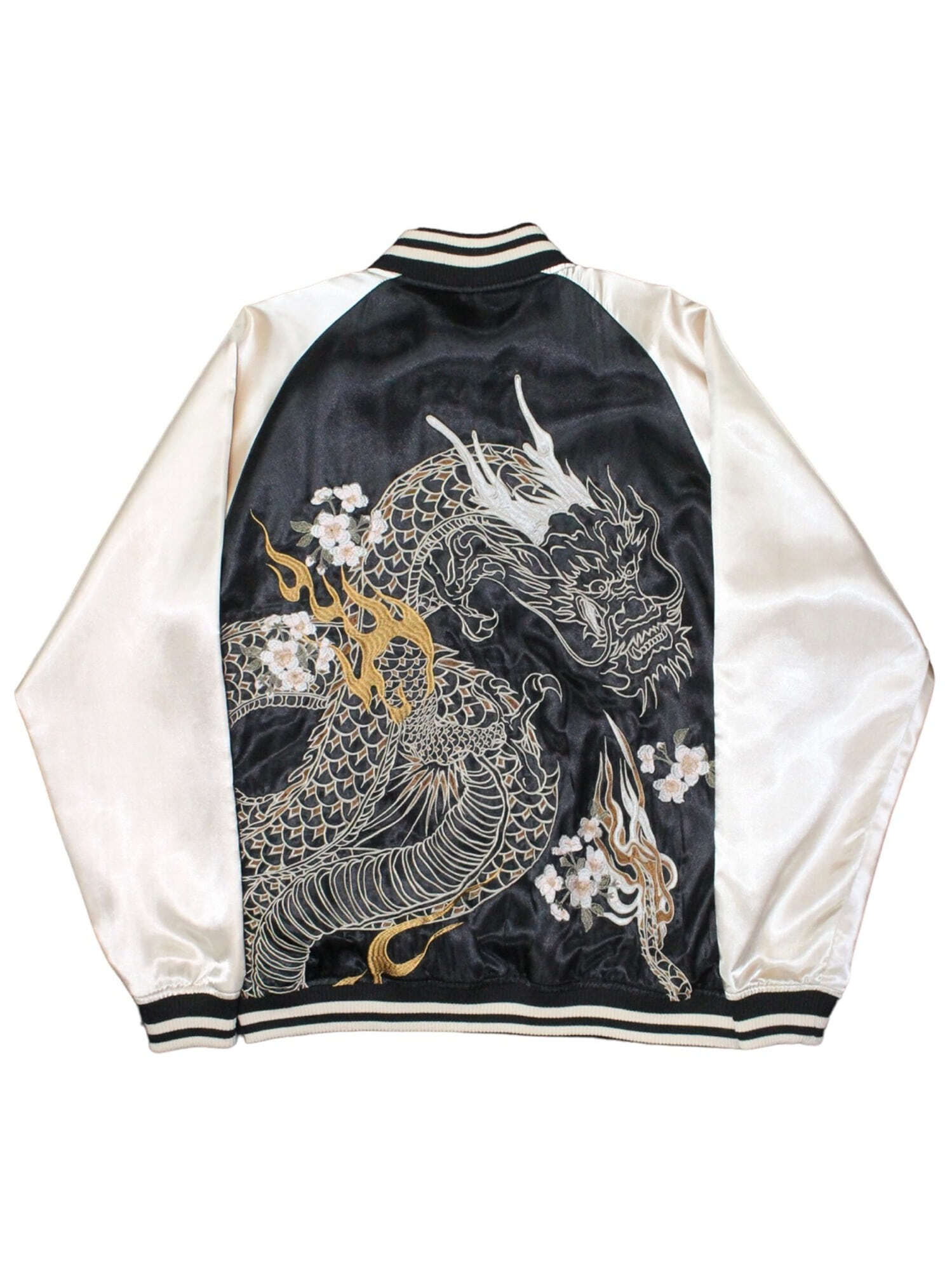 KARAKURI TAMASHII 絡繰魂 Orienatal Dragon Full Embroidery Overfit Sukajan -XL