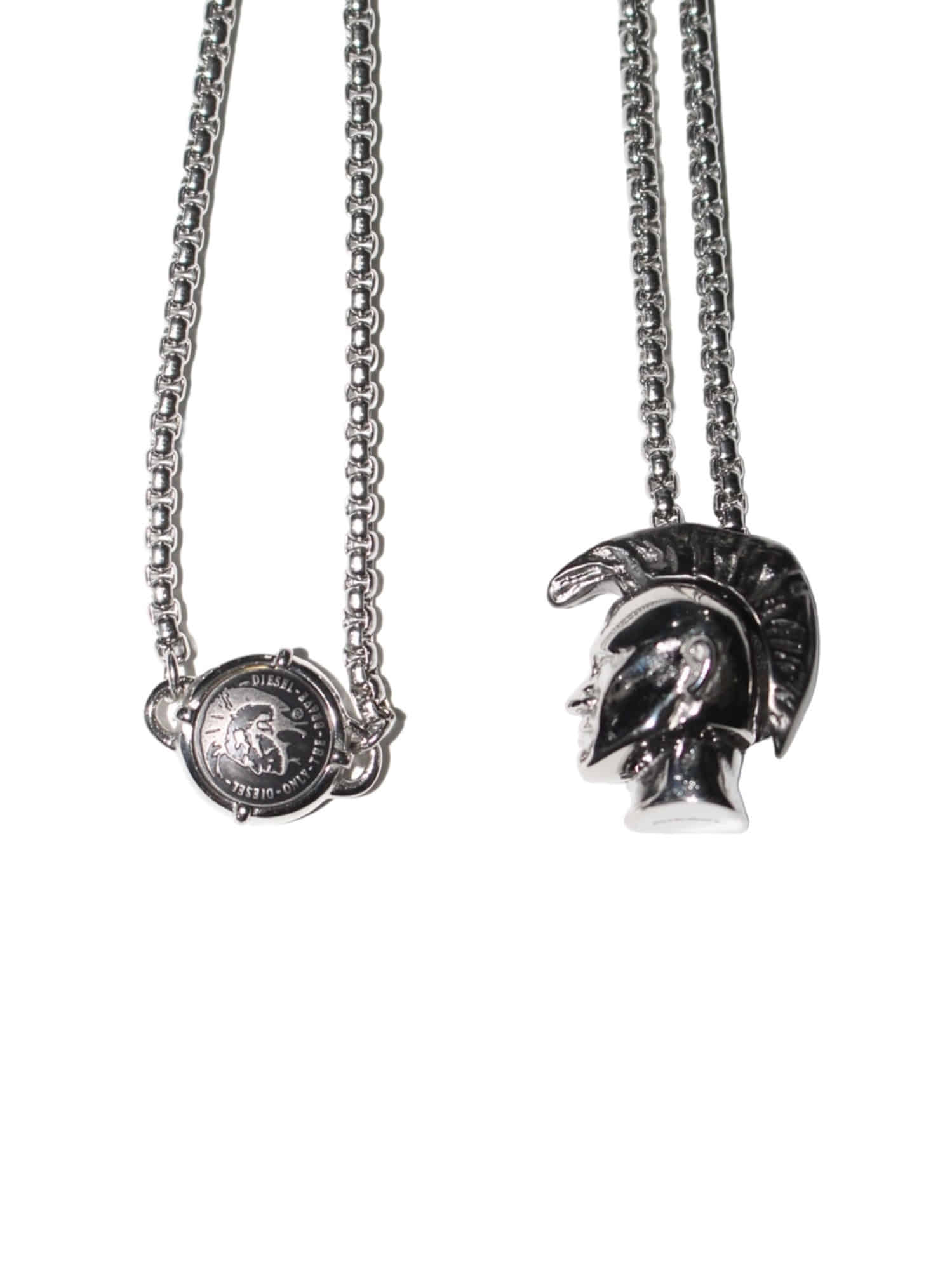 DIESEL Signature Mohican Separate Necklace (Full Package)