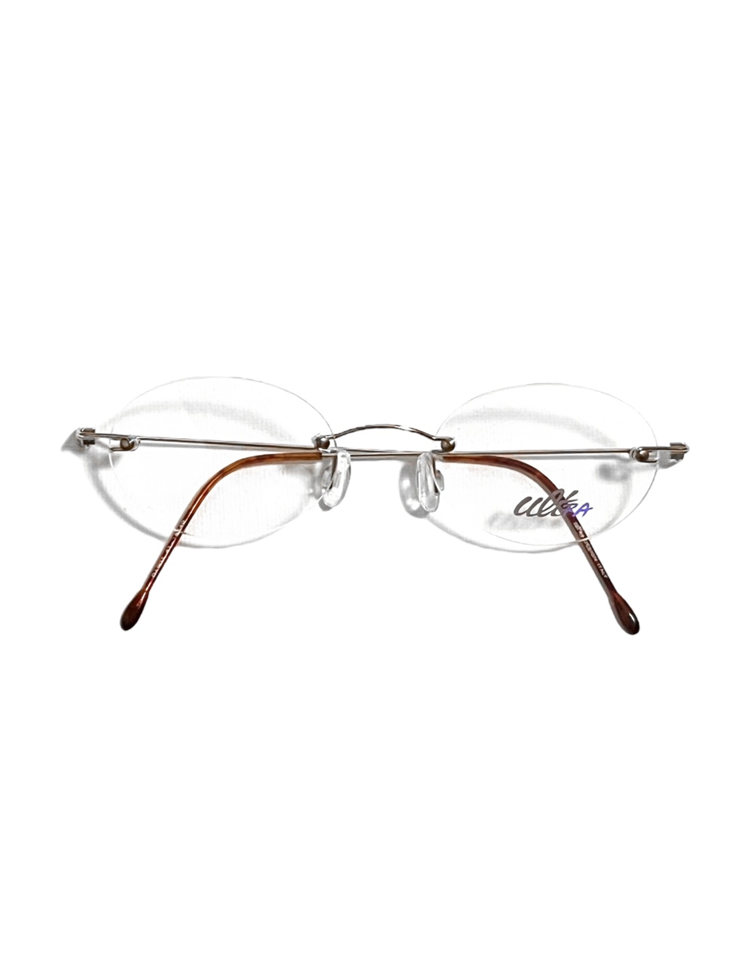 Vintage Thin brown rimless Glasses